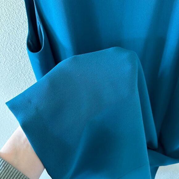 Vince Teal Mini Sheath Dress with Pockets Size 8 - Picture 6 of 7